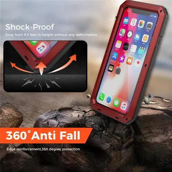 

Super Strong Waterproof Armor Metal Aluminum phone Case for iPhoneXR Shockproof Dustproof Cover For iPhone X Xs XR iPhoneXs Max