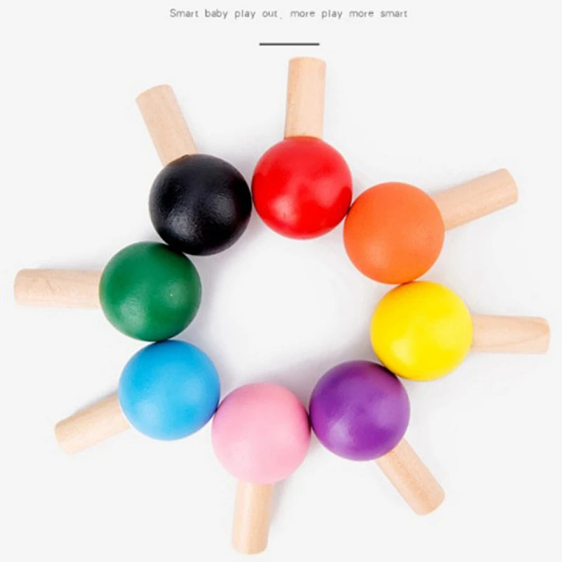 Wooden Nesting Toy Kit Baby Building Blocks Children Educational Toy Kids Intelligence Matching Game Toy Cognitive Sorter