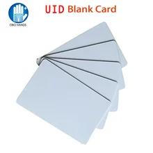 

(pack Of 10/20/50/100) 13.56MHz RFID UID Smart Writable And Rewrite Card Proximity PVC Blank Card For Door Access Control System