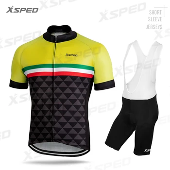 

Road Bike Tight Clothes Short Sleeve Jersey Set Men Cycling Clothing Summer Triathlon Skinsuit MTB Uniform Breathable Quick Dry