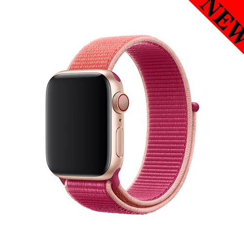 46 Спортивная петля ремешок для apple watch группа 4 3) 44 мм, 42 мм, 38 мм, 40 мм iwatch ремень 5/4/3/2/1 браслет двухслойный нейлоновый переплет ремешок для часов - Цвет ремешка: 46