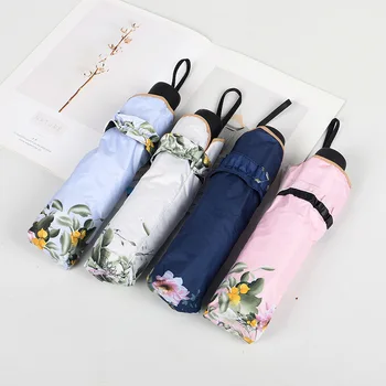 

Umbrella folding umbrella umbrella umbrella pure hand-stitched lace-up black glue sun umbrella. umbrella rain women umbrella