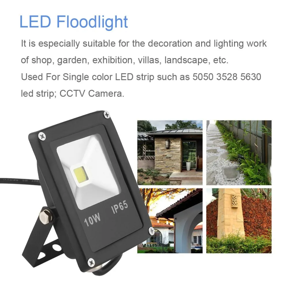 1pcs 10W LED Floodlight Wash Light 000lm 85-265V Garden Lamp Outdoor 1Brand New