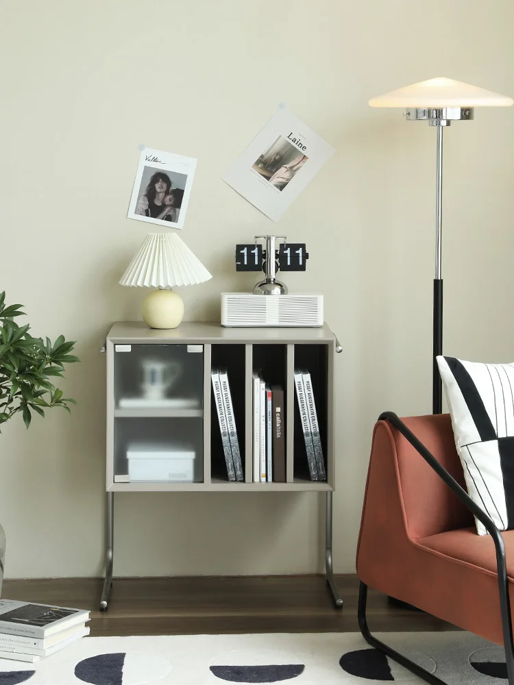 

GY Nordic Sofa Side Cabinet Modern Simple Storage Magazine Cabinet Light Luxury Bedroom Bedside Small Bookcase