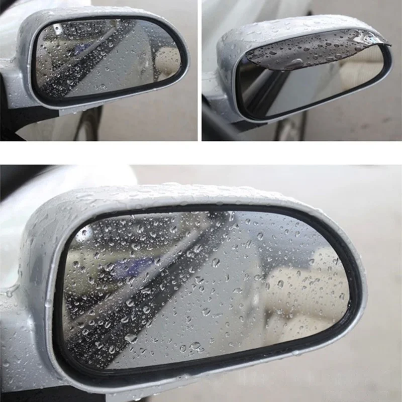 

2 Pieces Car side Mirror waterproof Sun Visor Rain Eyebrow Auto Car Rear View Side Rain Shield Flexible Protector For Car