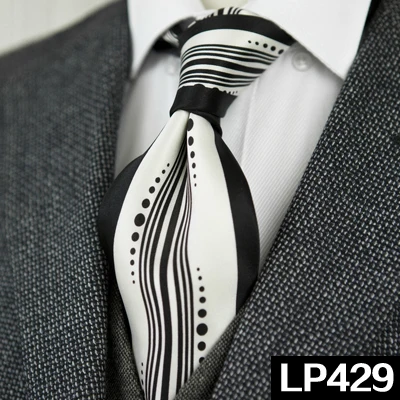 Классические разноцветные мужские галстуки с геометрическим рисунком Пейсли, шелк,, уникальные, ручная работа - Цвет: LP429