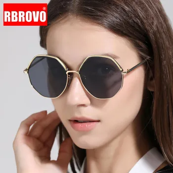

RBROVO Fashion Retro Sunglasses Women Vintage Glasses For Men/Women luxury Brand Sunglasses Women Alloy Oculos De Sol Feminino