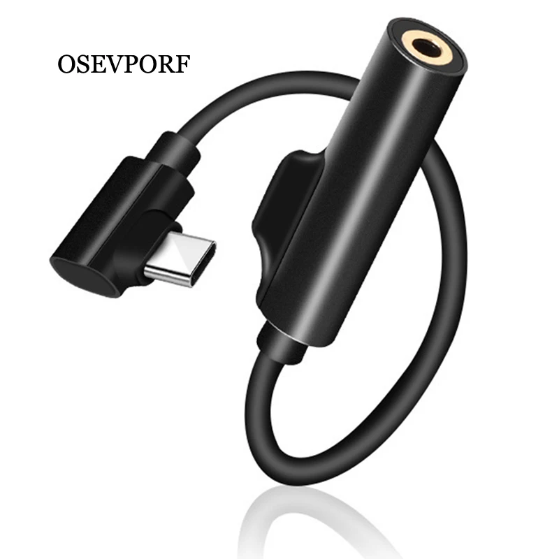 

2 In 1 USB Type C To 3.5mm Plug Converter USB-C Fast Charge Adapter Earphone Jack 3.5 Adapter Headphone Charging Cable Connector