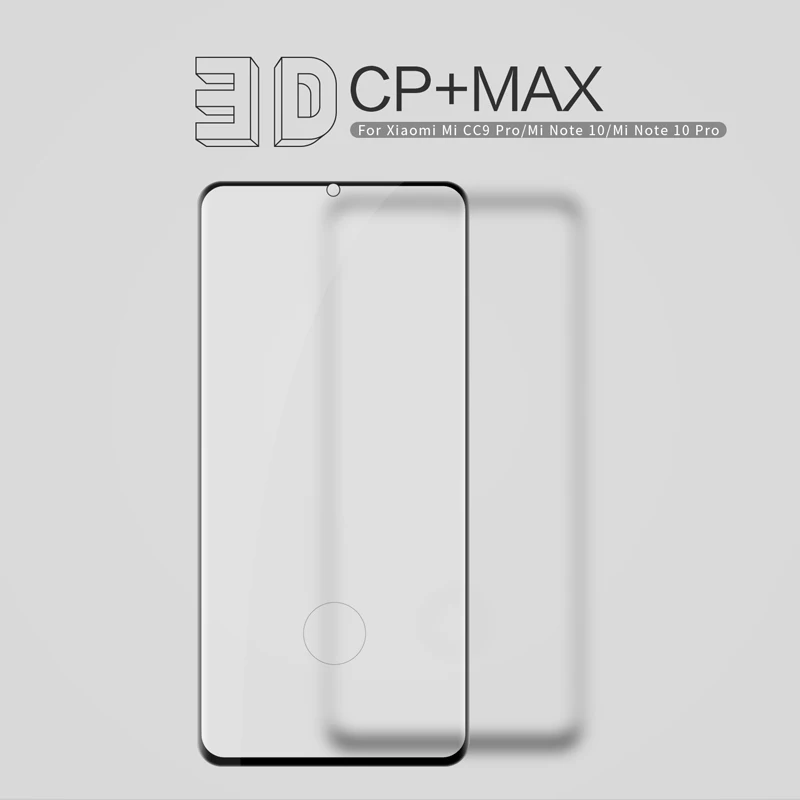 Стекло NILLKIN 3D CP + защитное закаленное стекло для Xiaomi Mi Note 10 Pro / CC9 Pro|Защитные стёкла