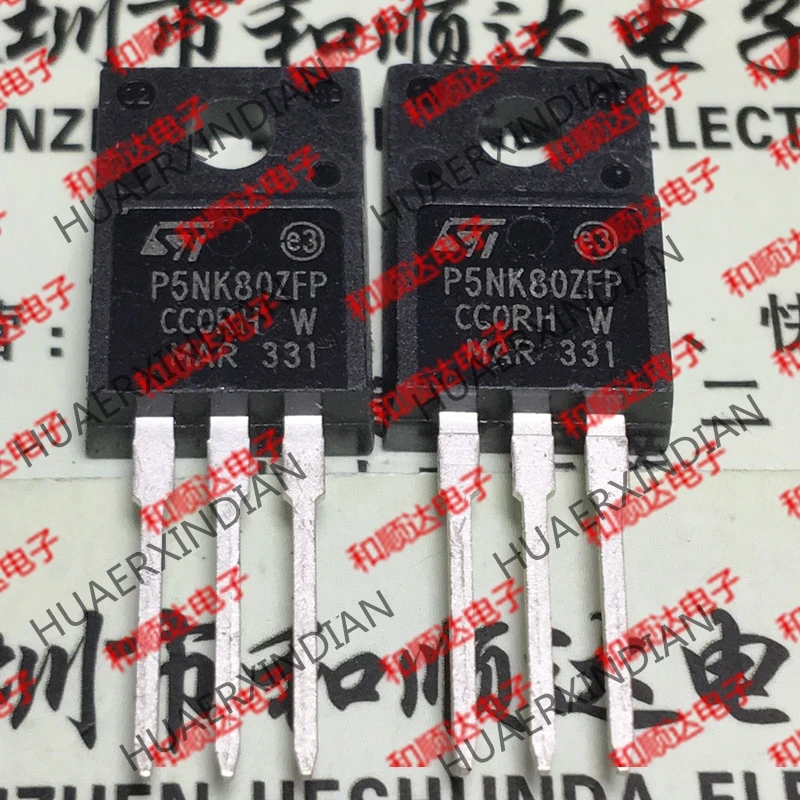 10 шт./лот и STP5NK80ZFP P5NK80ZFP TO-220F