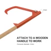 Steel Cant Hook Log Lifting Rolling Tool (No Handle) 4