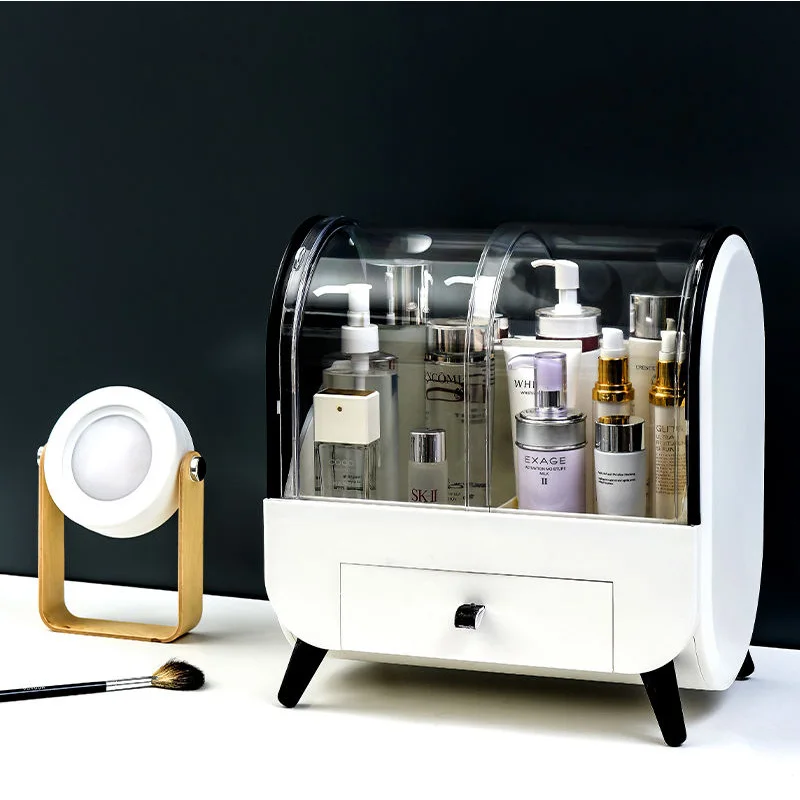 

Fashion Waterproof Makeup Box Large Capacity Cosmetic Jewelry Storage Organizer Drawer Desk Dust-proof Lipstick Storage Case