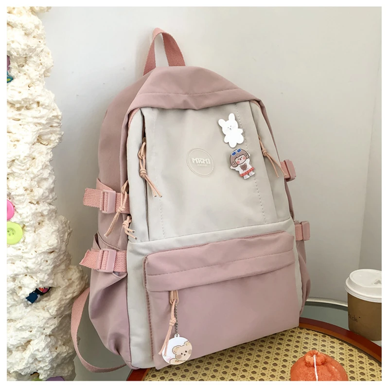 Bonito meninas adolescentes mochilas para o ensino médio sacos estudantes jovens feminina náilon 2021 novo|Mochilas| -