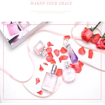 

MayCreate Perfumed For Women Parfums Atomizer Fashion Lady Mini Spay Bottle Glass Long Lasting Women Perfumed 1Set 4Pcs