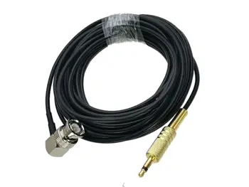 

1pce BNC male plug Right angle to 3.5mm mono 1/8" TS plug CCTV Camera Monitor antenna RG174 Cable 6inch~10FT