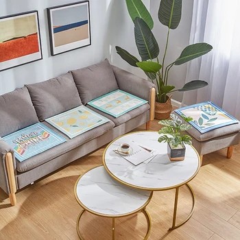 

ADOREHOUSE Ice Silk Cushion Cool Down Chair Cushion Summer Car Seat Comfortable Office Washable Decor Cushion Mat Chair Home