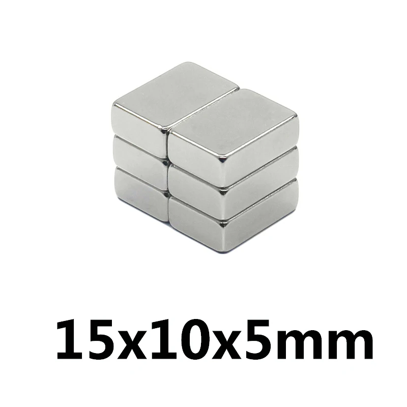 

20/50/100Pc 15*10*5mm Neodymium Magnet Permanent N35 NdFeB Super Strong Powerful Magnetic Magnets Disc 15x10x5 Rare earth Magnet