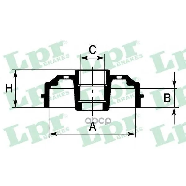 Барабан Торм. Renault Kangoo 97- Lpr 7d0391 Lpr арт. 7D0391