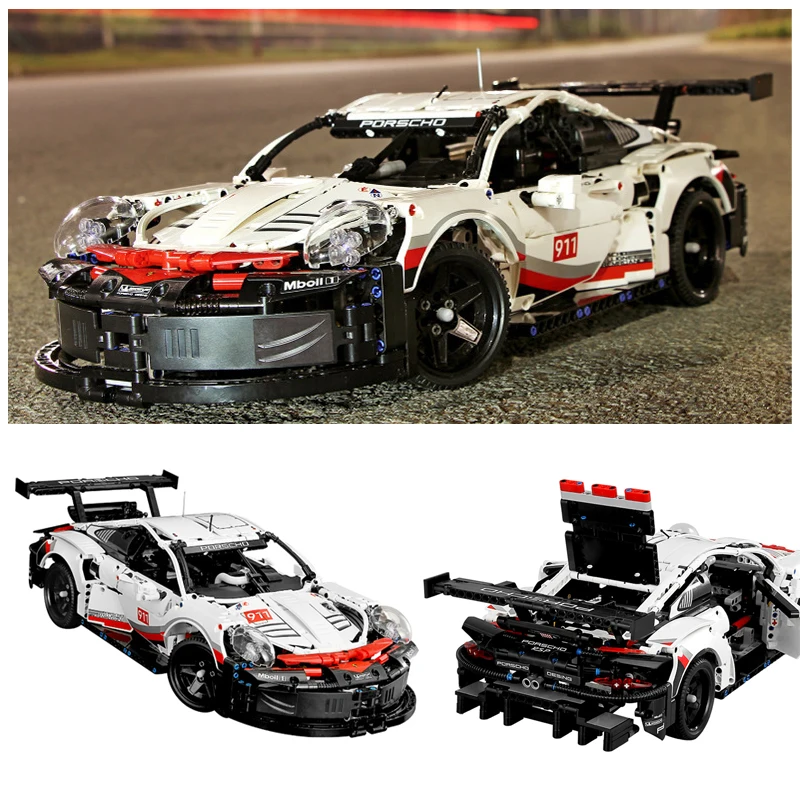 

1647Pcs Building Blocks Bricks Compatible Legoinglys Technicing 42096 The White Super Racing Car RSR Toys for Children Gifts