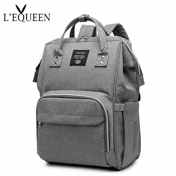 

Lequeen USB Diaper Bag Backpack Baby Bags Nursing Care Maternity Bag Diaper Organizer Waterproof Mummy Bag Backpack for Mom