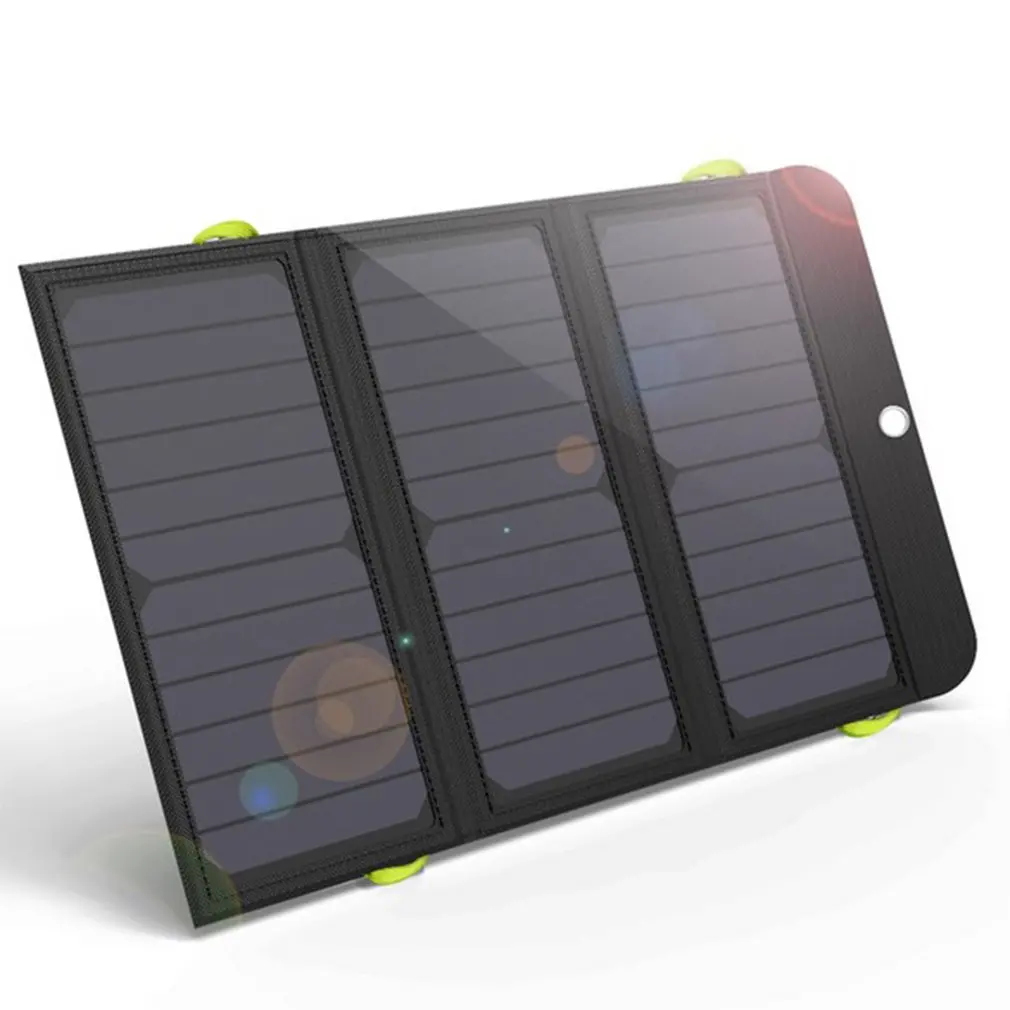 

Foldable Portable Solar Charger With 10000mAh Battery Two-way Fast Charging Power Bank Outdoor Solar Charging Station