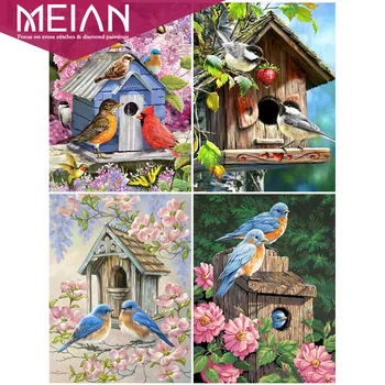 

Meian Animal 5D Diamond Painting Full Drill Round Animal Bird New Arrival Diamond Art Embroidery Home Decoration