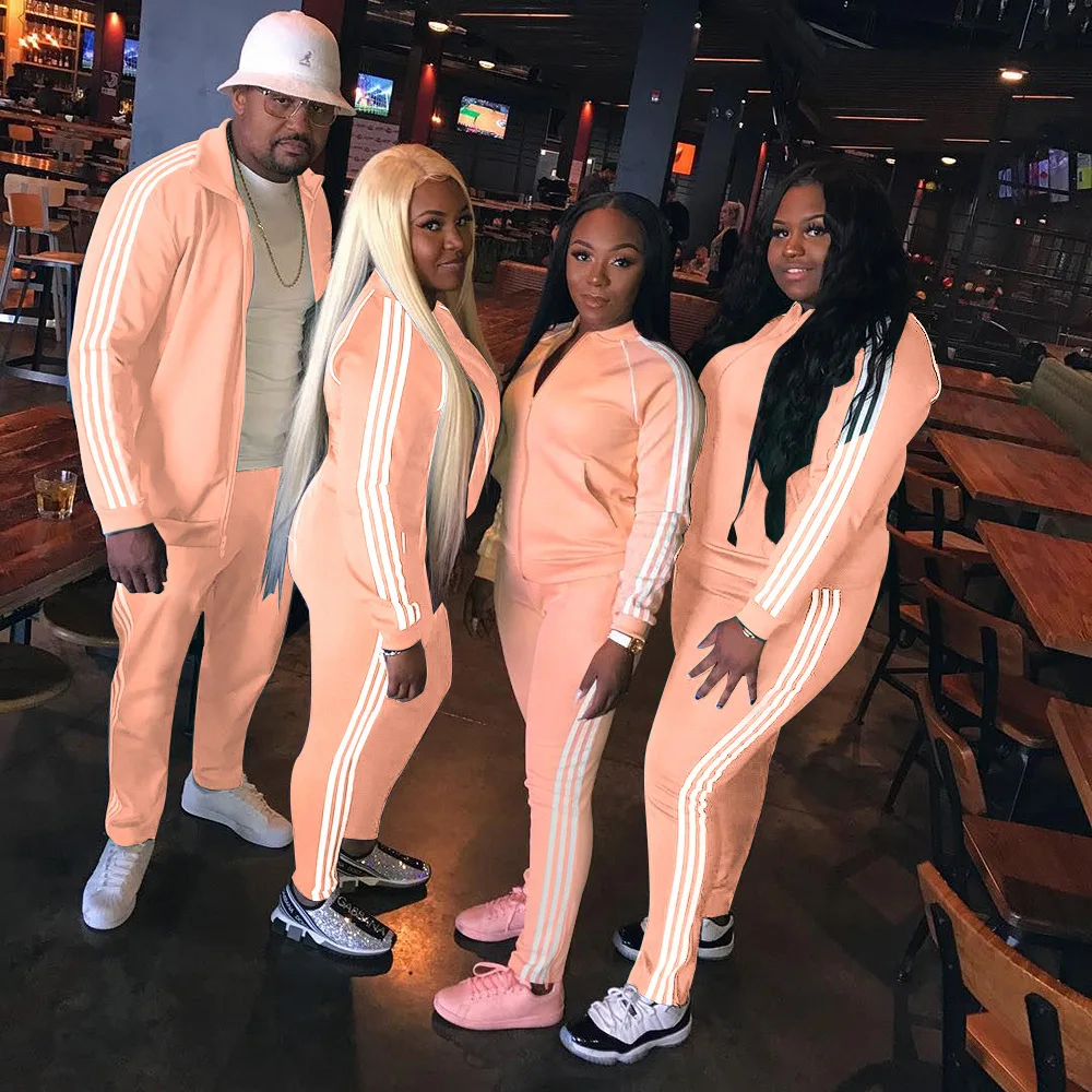 

Hot seller hot style 2019 new African women's sportswear casual suit spring/summer pure color stretch bright color trouser suit