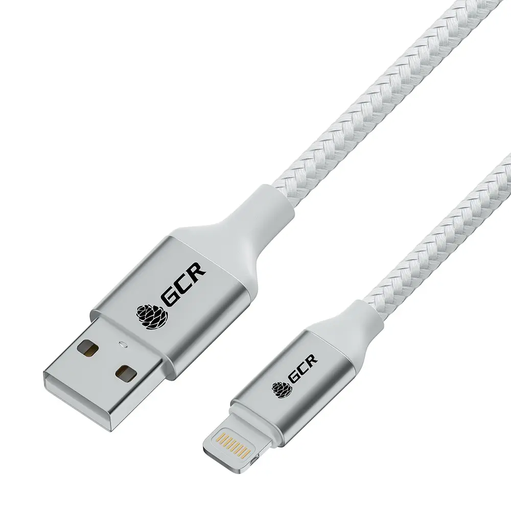 GCR Кабель Lightning для зарядки телефона MFI смартфона IPhone 5 6 7 8 X планшетов iPad провод