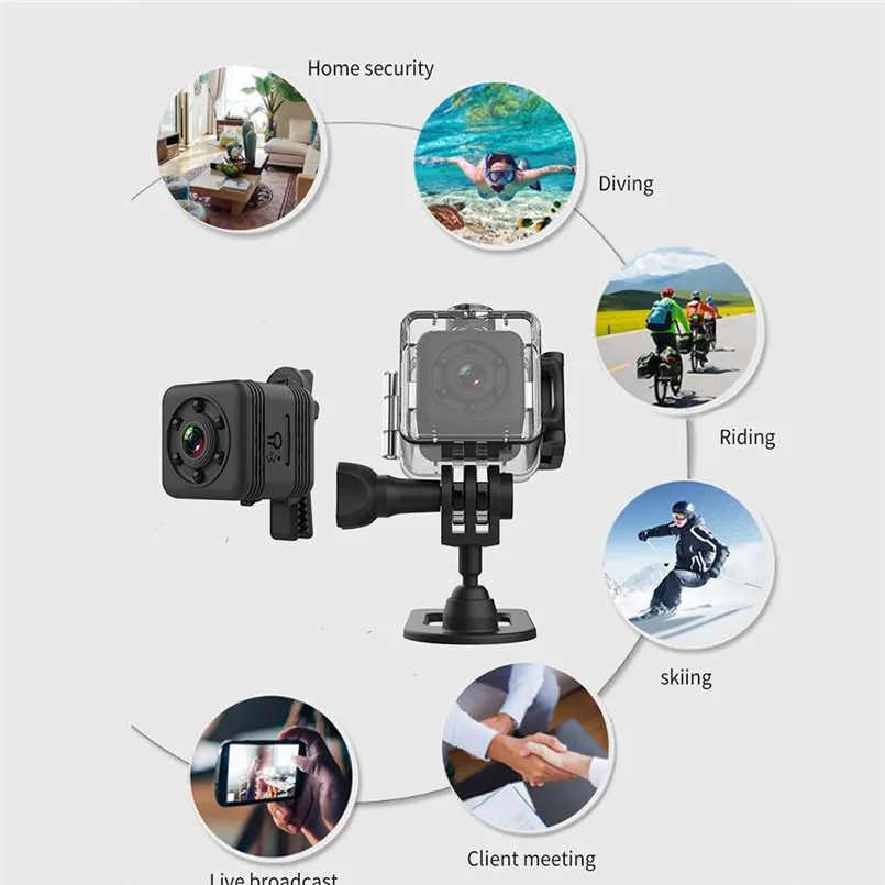 QUELIMA мини видеокамера wifi HD 720P сенсор Nachtsicht микро видеокамера Motio 6 Инфракрасная подсветка 50DEC17