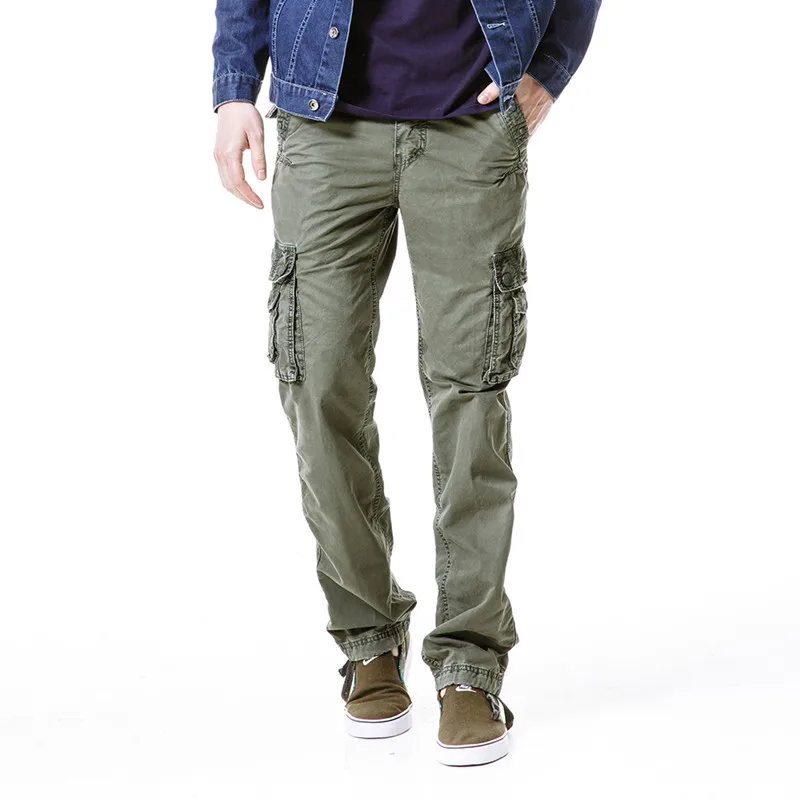 

Overalls, loose beam, men's outdoor casual trousers, European and American style, men's 100% cotton straight washed trousers