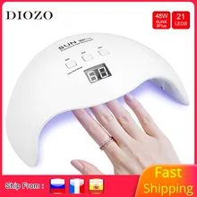 DIOZO SunX 9plus 48 Вт/54 Вт лампа для ногтей с 3 настройками таймера УФ светодиодный Сушилка для ногтей светодиодный светильник Сушилка для ногтей двойная лампа для маникюра Инструменты для дизайна