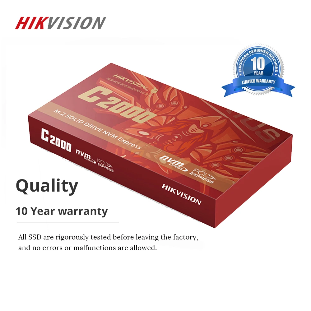 HIKVISION M.2 SSD 256 ГБ 512 1 ТБ 2 ТБ PCIe SSD NVME C2000 TLC 3500 МБ/с. PCI-e Gen 3x4 твердотельный накопитель для настольного компьютера ноутбука