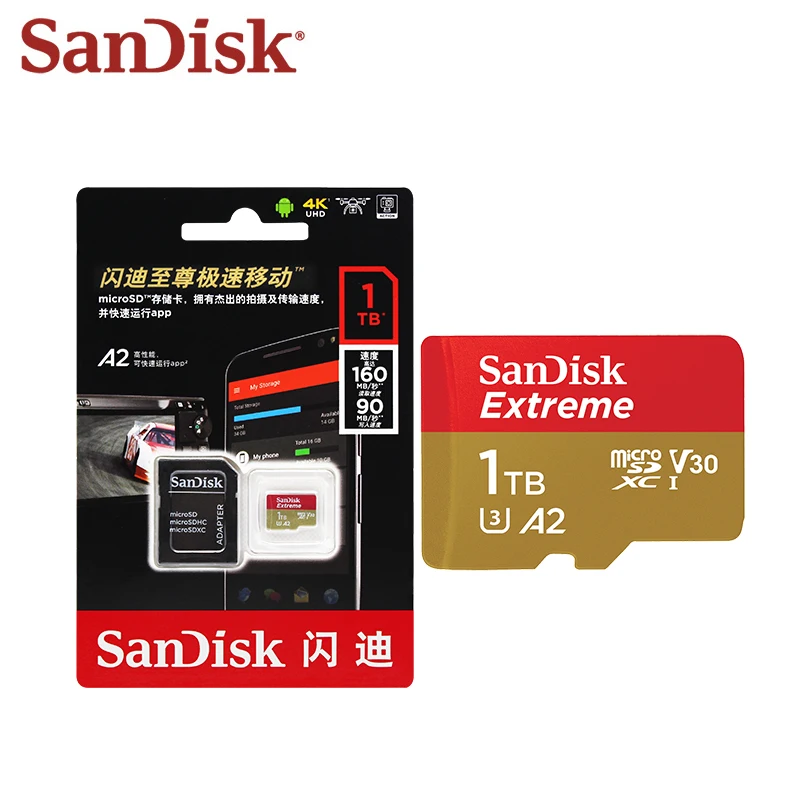Sandisk U3 400 карта SDXC карты мини-карта памяти V30 512 ГБ, Micro SD карта, класс 1 ТБ флеш-карта A2 флэш-карты высокой Скорость Бесплатная доставка-5