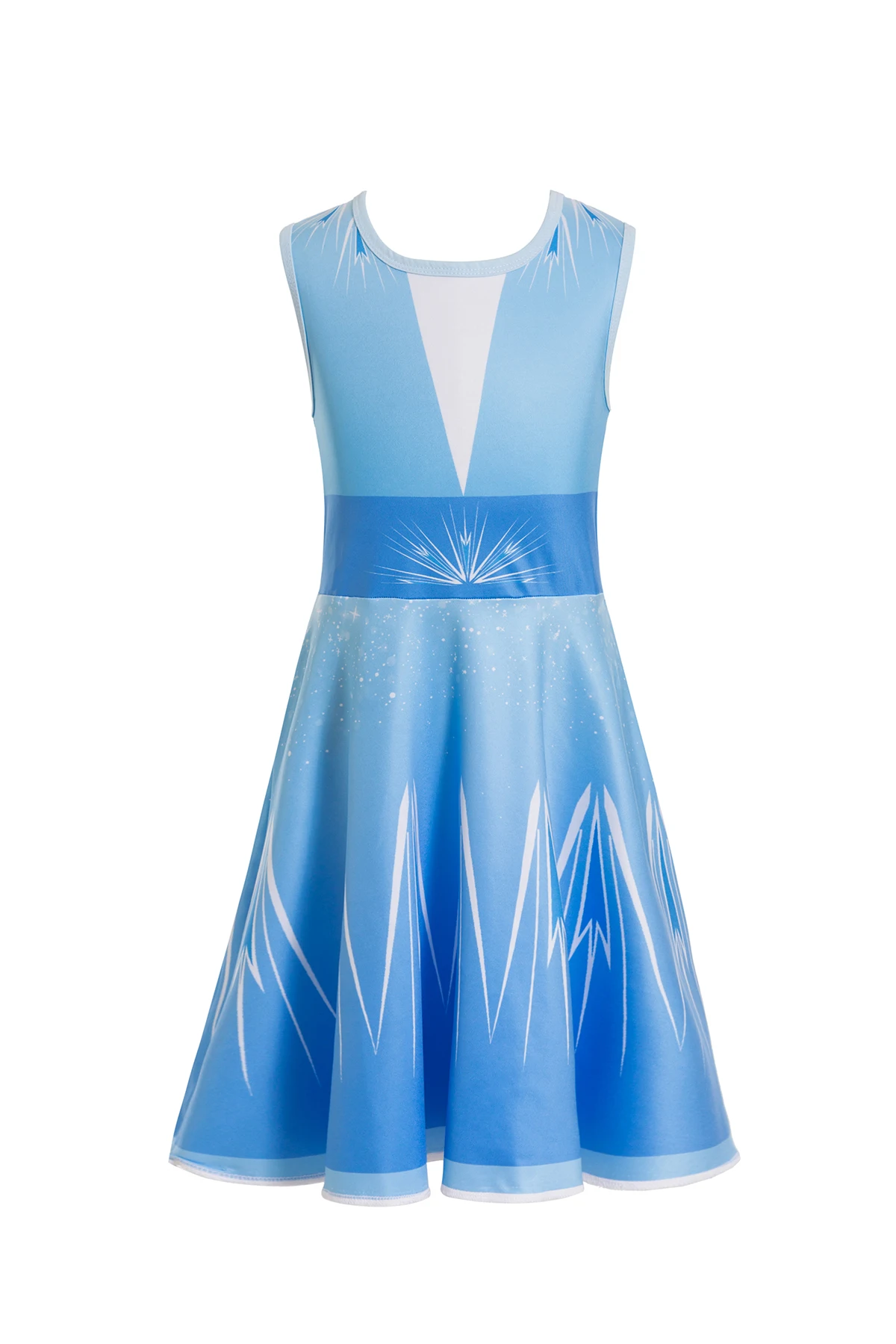 Party Princess Elsa Costume for Girls Snow Queen Cosplay Party Elsa Anna 2 dresses