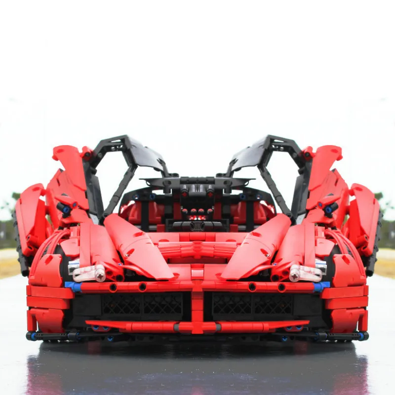 

XQ1002 Red Racing Sports Car Motor Power Function Technical Building Blocks Bricks Kids Gift Toy