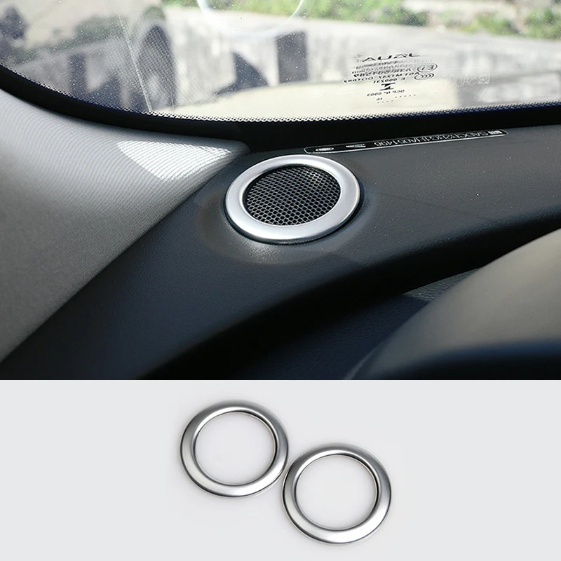 Per Jaguar Xe 2015 2016 2017 2018 Abs Matte Interior Dashboard Car Stereo Speaker Cover Trim Accessori Car Styling 2Pcs