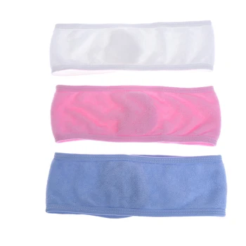 

Cotton Fiber Lady Towel Hair Band Wrap Wide Headband Spa For Bath Shower Yoga Sport Make Up Tool Random Color
