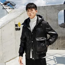 Брендовая мужская куртка-пуховик, Повседневная модная зимняя куртка для мужчин, ветровка с капюшоном, пальто на белом утином пуху, мужская верхняя одежда