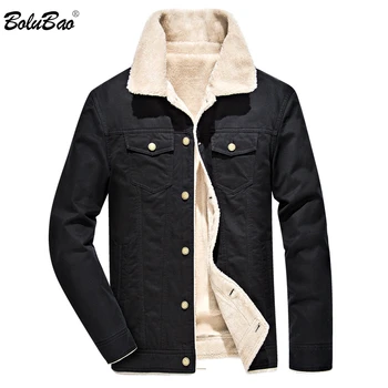 

BOLUBAO Men Winter Jacket Brand Street Cardigan Men's Jacket Coats Warm Thick Male Fashion Fleece Jackets Top