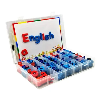 

English alphabet magnetic stickers English teaching digital magnet refrigerator stickers children's toys puzzle early education
