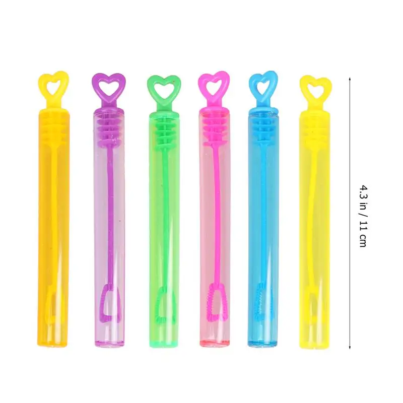 empty bubble bottles with wands