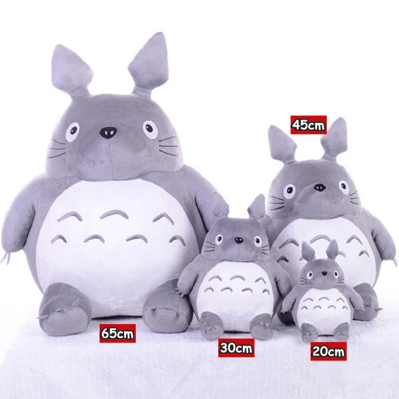 Totoroing Plush Toys Soft Stuffed Animals Anime Cartoon Pillow Cushion Cute Fat Cat Chinchillas Children Birthday