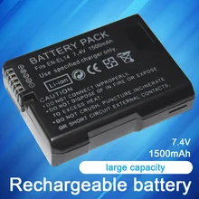 Battery-Pack En-El14-Batteries P7000 Nikon D5200 D3200 D5100 Camera 1500mah for D3100/D3200/D5100/..