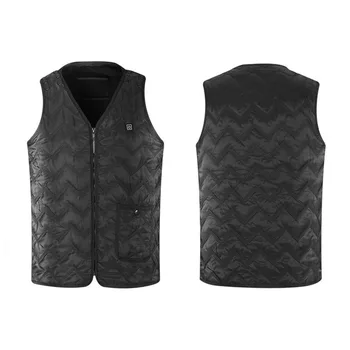 

USB Electric Heated Jacket Men Outdoor nature Fishing Hike skiing Thermal Warm Heated Vest Women's Down Thermal Coat New D12