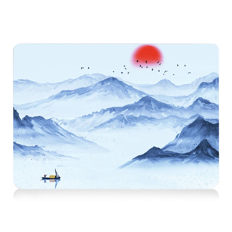 Pintura a Tinta Case do Portátil para Macbook Barra de Toque Dura para Macbook Retina 12 13 15 16 Polegada Capa 13.3 15.4 Funda Mtt Pro ar 11 - Imagem 2