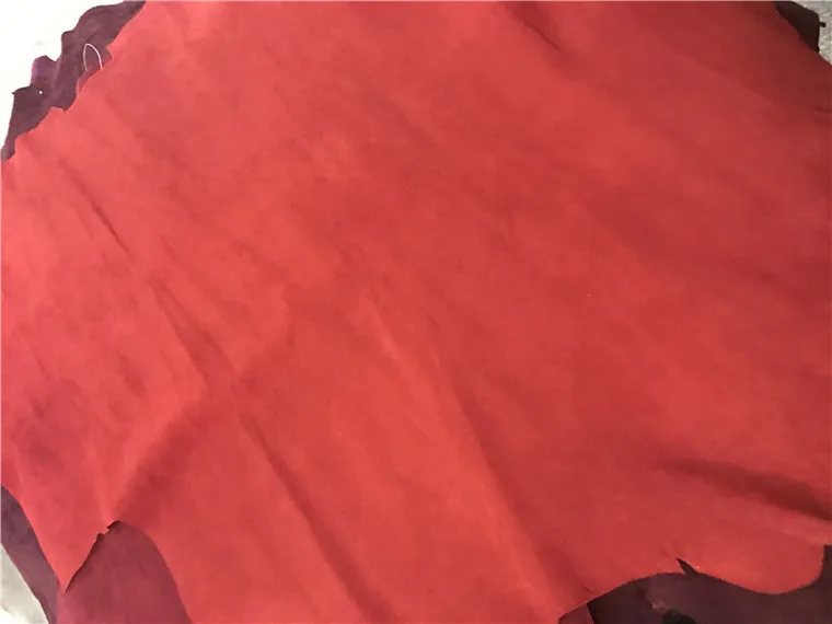 red Кожа козьей кожи, кожа овечьей кожи, замша настоящая кожа, материал мягкой кожи, натуральная кожа, материал, цвета, обувь, сумка из козьей кожи - Цвет: red