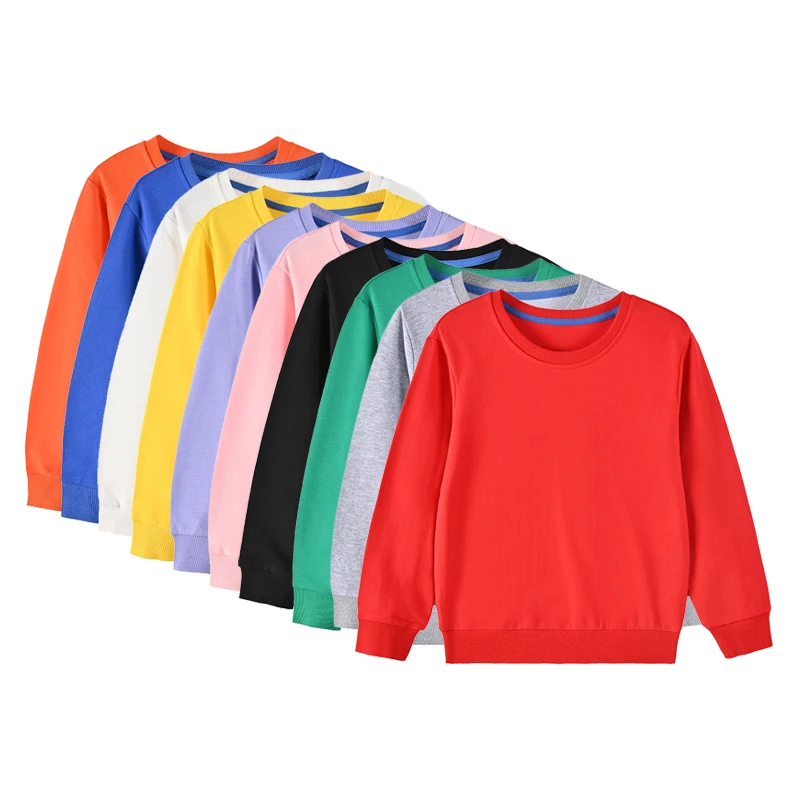 otoño invierno para niños y niñas, sudadera lisa con capucha, Tops de 12 años, 12 colores|Sudaderas con capucha y sudaderas| - AliExpress