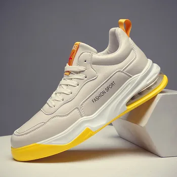 

Canvas shoes men's shoes all black casual solid color large size zapatos de men's chunky sneakers Casual shoes air cushion shoes