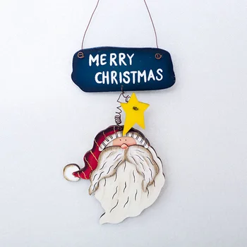 

Merry Christmas tree Wooden Pendants Xmas Decoration DIY Craft Hanging