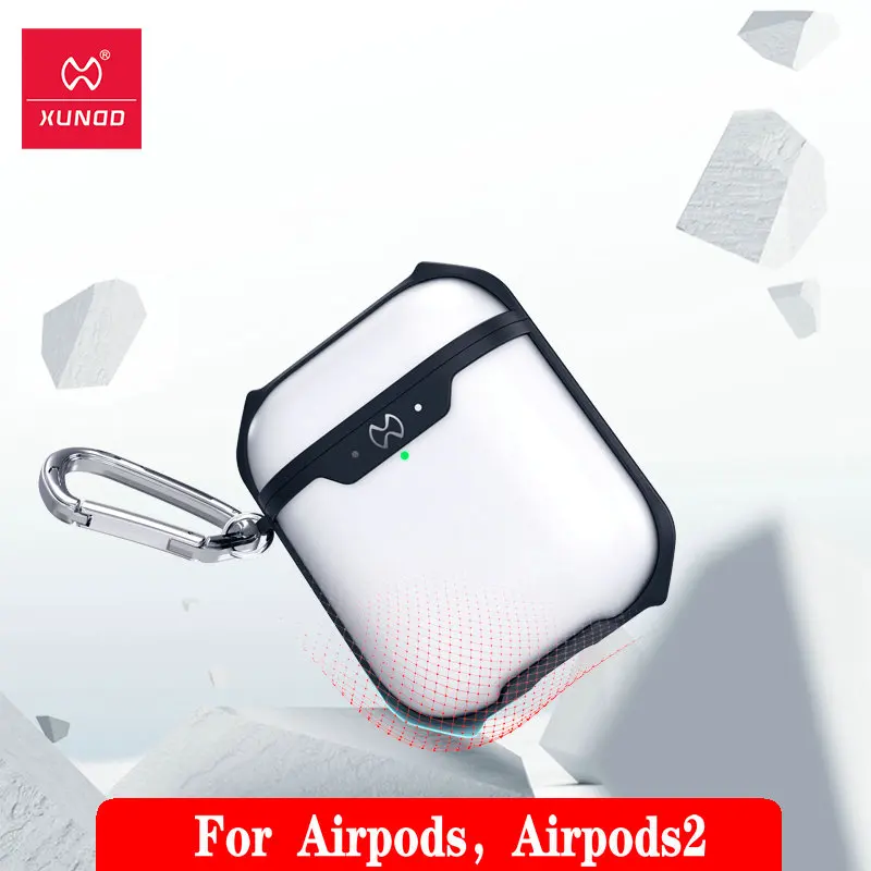 Чехол XUNDD для Airpods чехол беспроводных наушников Bluetooth 360 Защитный противоударный с